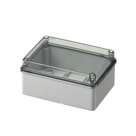 Elettrocanali PVC Box Smooth Sided Transparent Cover