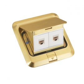 ElectroBox Pop-up Cover 4-Port Floor Box