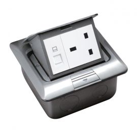 ElectroBox Pop-up Cover Streamlined 3-Port Floor Box