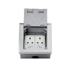 ElectroBox Open Cover 6-Port Floor Box